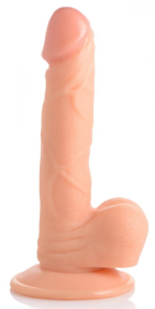 POP 6.5IN DILDO W/ BALLS LIGHT