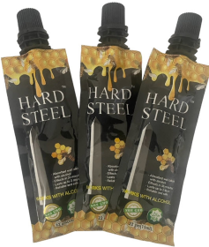 Hard Steel Honey Sachet (Color: blk/gold, size: 0.6oz)