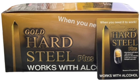 Hard Steel Gold Plus (Color: blk/gold, size: 0.11oz)