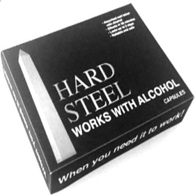 Hard Steel Capsules (Color: blk/white, size: 0.6oz)