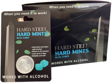 Hard Steel Hard Mints (Color: Blue, size: 0.14oz)