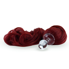 Classic Short - Small Bulb Ponytail Plug - 5 Colors (Color: Red)