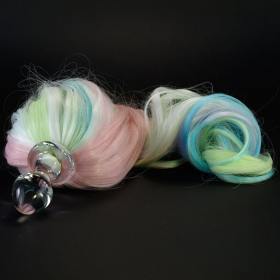 Classic Short - Small Bulb Ponytail Plug - 5 Colors (Color: Pastel 5-color)