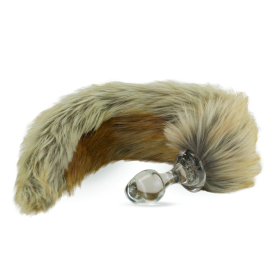 Classic Short - Small Bulb Faux Fur Tail Plug - 9 Styles (Color: Red Fox)