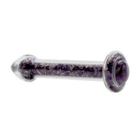 Healing Stone Basix Dildo - 5 Styles (Color: Amethyst)