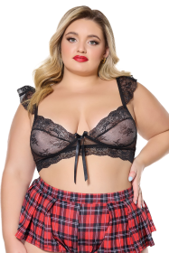 Bijou Bralette (Color: Black, size: OSXL)