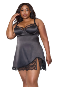 Ever After Chemise (Color: Black, size: 3X4X)