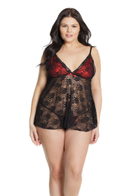 2587 - BABYDOLL (Color: Black, size: OSXL)