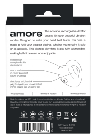 VEDO AMORE RECHARGEABLE VIBE (Color: Black)