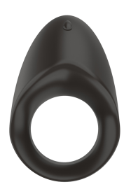 #25 Rechargeable Vibrating C-Ring (Color: Black, size: 2.7 in x 1.7 in)
